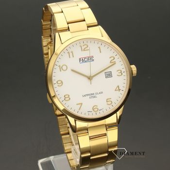 Męski zegarek Pacific Sapphire S1047 GOLD (1).jpg